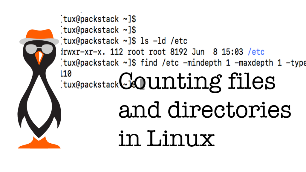 count files linux