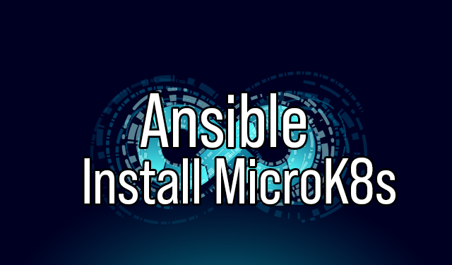 Ansible Microk8s install